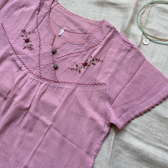 Pink Embroidered Top - Picture 7 of 8